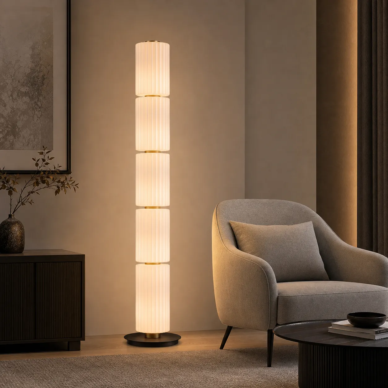 ML32001 Glass Floor Lamp 3
