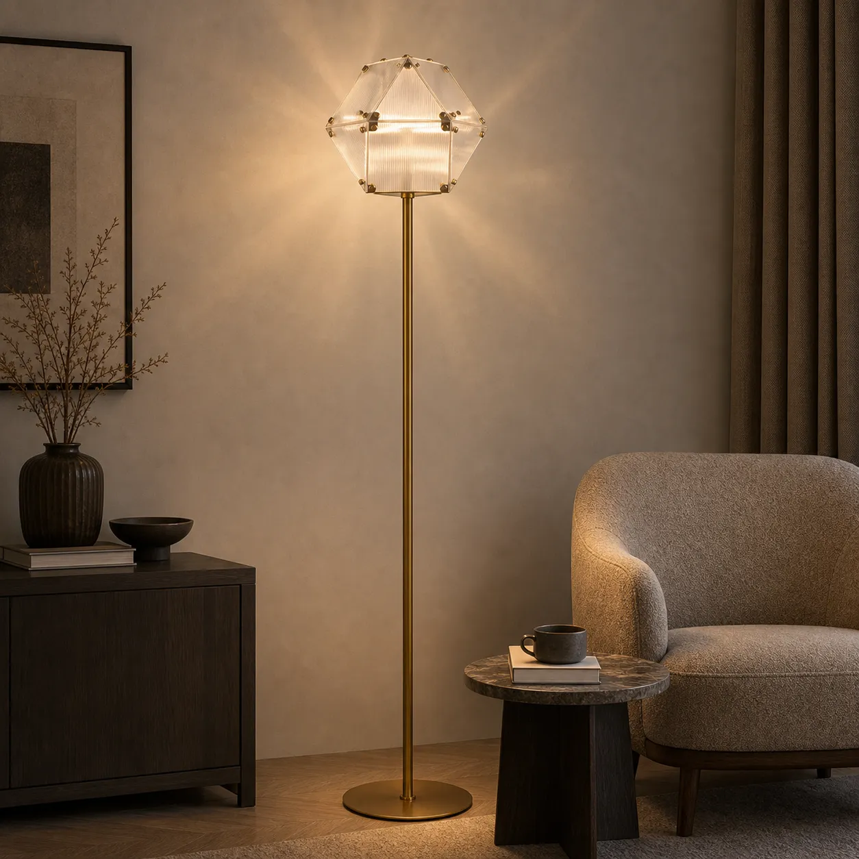 ML32003 Glass Floor Lamp 4